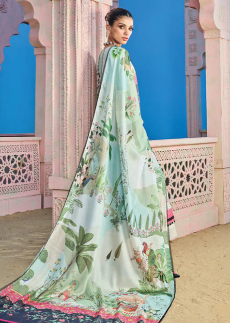 Wardha Saleem Embroidered Lawn Suits Unstitched 3 Piece D-06 Shikaar Gah