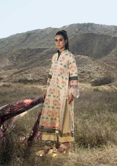 Wardha Saleem Embroidered Lawn Suits Unstitched 3 Piece D-6 Zimal