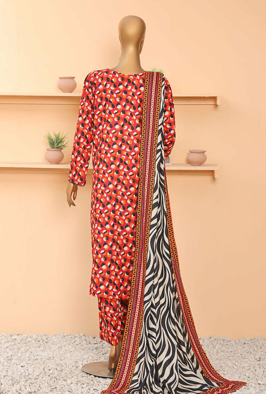 H&Z Linen 3pcs Unstitched H-03