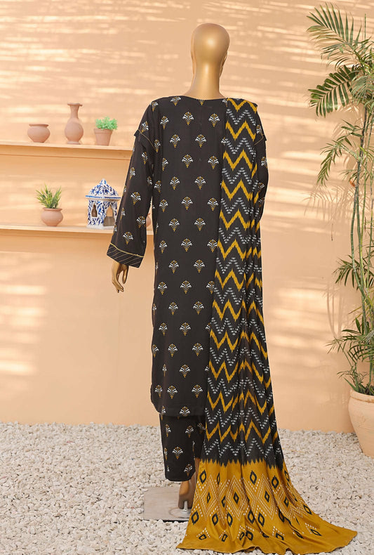 H&Z Linen 3pcs Unstitched H-01