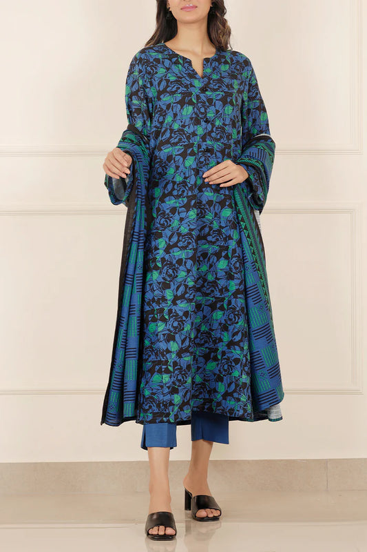 Saya Unstitched Printed Lawn 3 Piece
