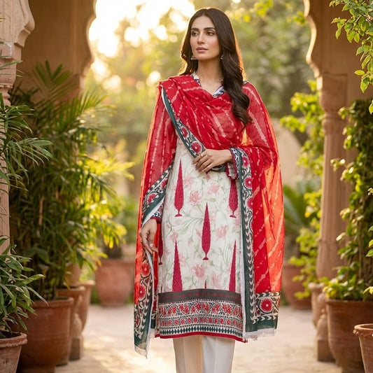 Bonanza Satrangi - Classic 3PC Lawn Suit (Unstitched)