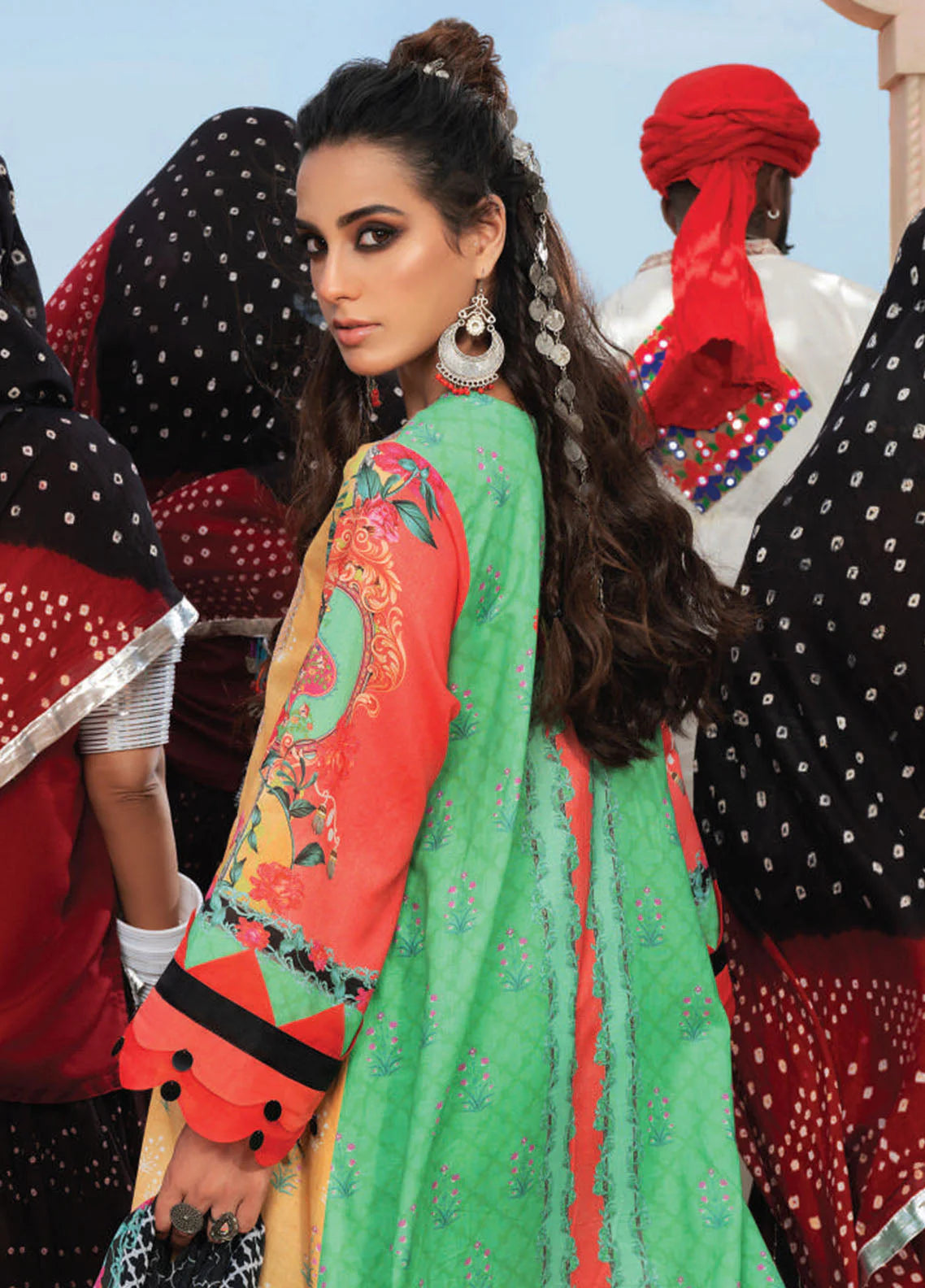 Wardha Saleem Embroidered Lawn Suits Unstitched 3 Piece D-05 Chaar Baagh