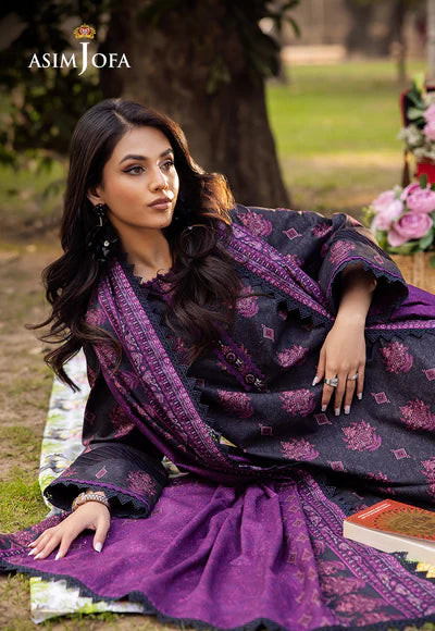 Asim Jofa _ Digital Printed Khaddar Unstitched 3 PCS