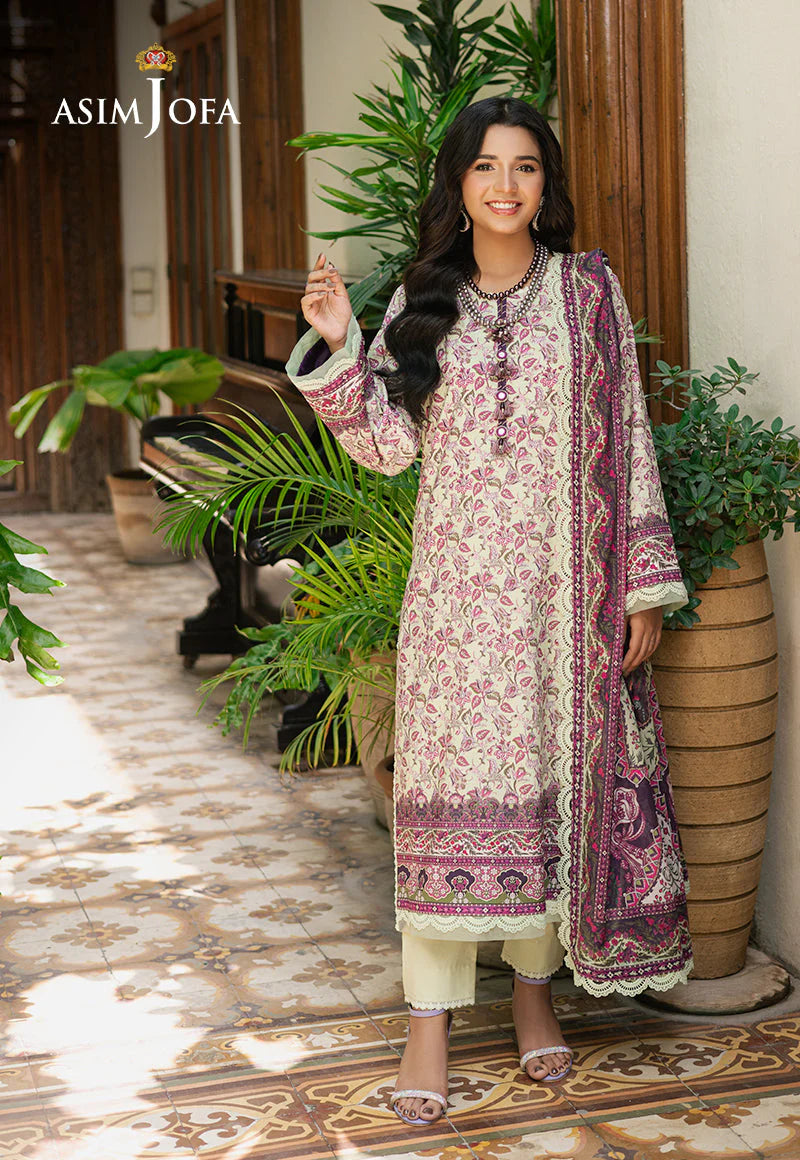 Asim Jofa _ Digital Printed Khaddar Unstitched 3 PCS AJ_102