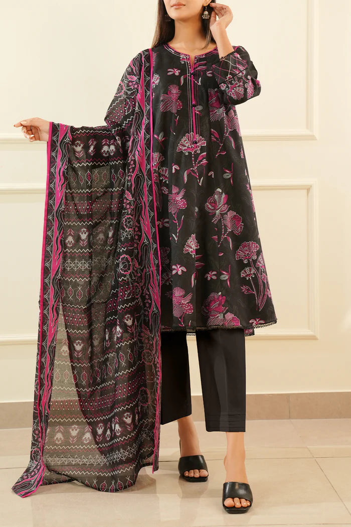 Saya Unstitched Printed Lawn 3 Piece