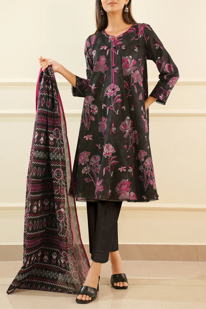 Saya Unstitched Printed Lawn 3 Piece