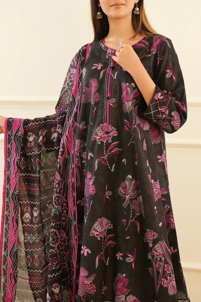 Saya Unstitched Printed Lawn 3 Piece