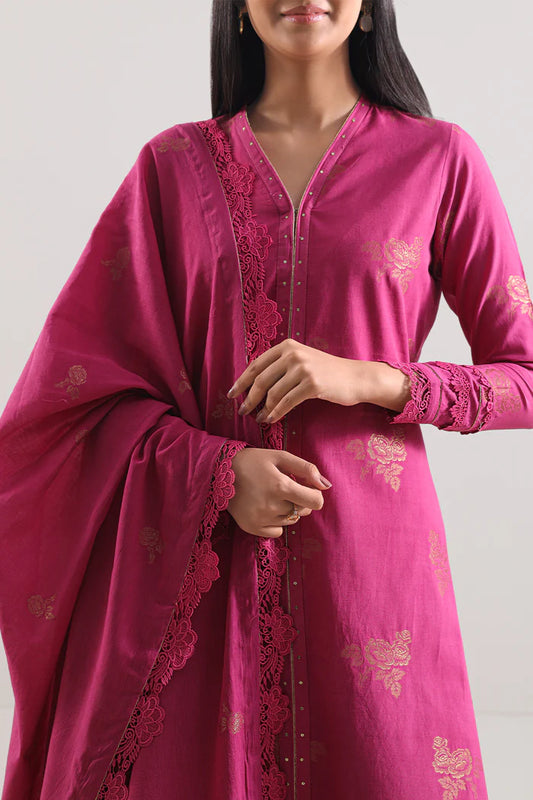 Saya Unstitched Jacquard Cotton 3 Piece