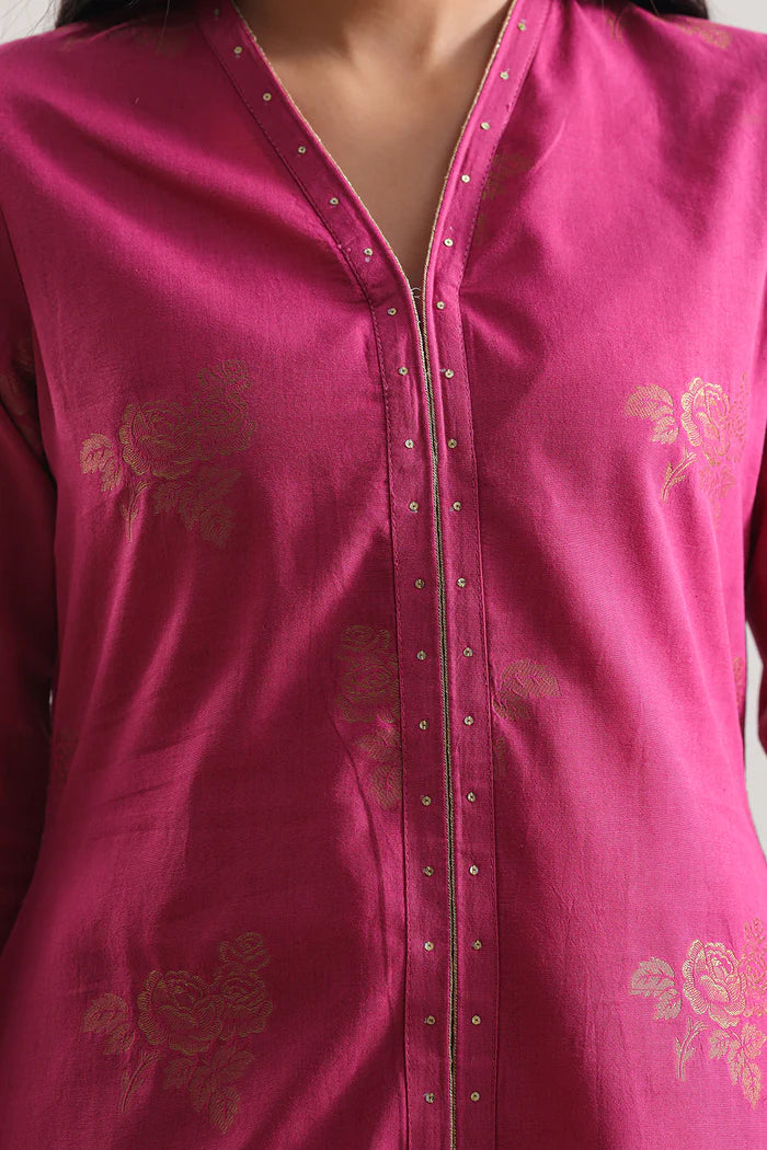 Saya Unstitched Jacquard Cotton 3 Piece