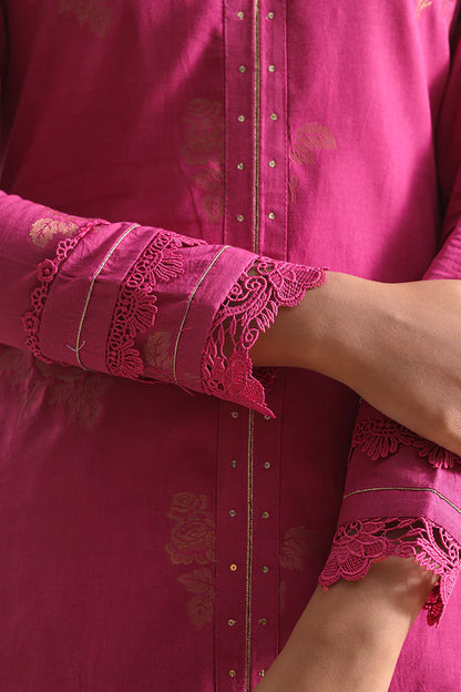 Saya Unstitched Jacquard Cotton 3 Piece