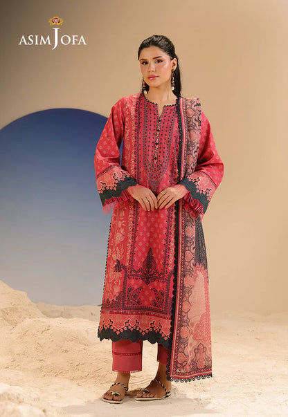 Asim Jofa _ Digital Printed Khaddar Unstitched 3 PCS