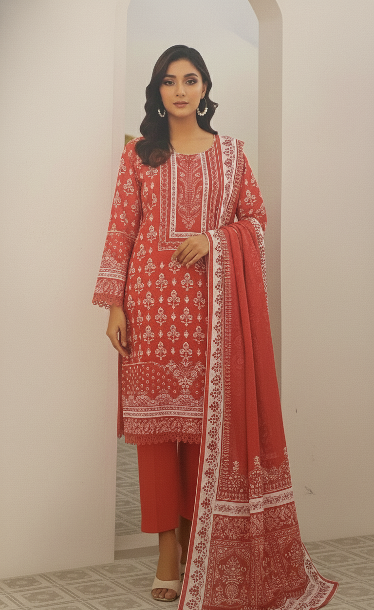 Asim Jofa _ Digital Printed Lawn Unstitched 3 PCS