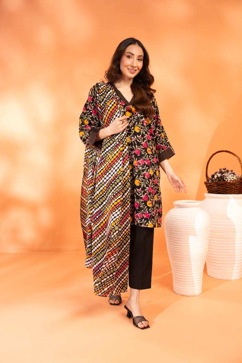 ALKARAM LAWN | PRINTED SHIRT, TROUSER & DUPATTA AK1044