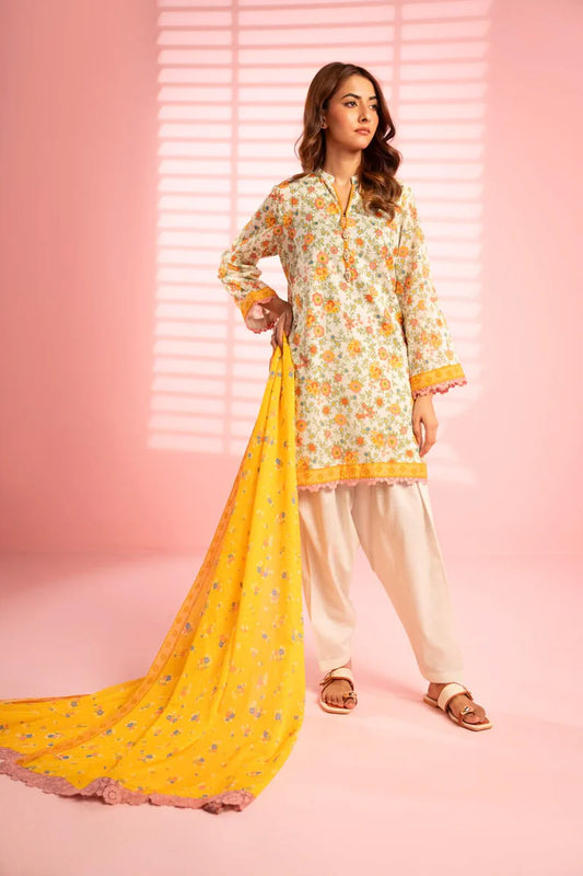 ALKARAM LAWN | PRINTED SHIRT, TROUSER & DUPATTA AK1042