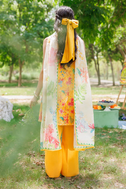 Saya Unstitched Printed Lawn 3 Piece