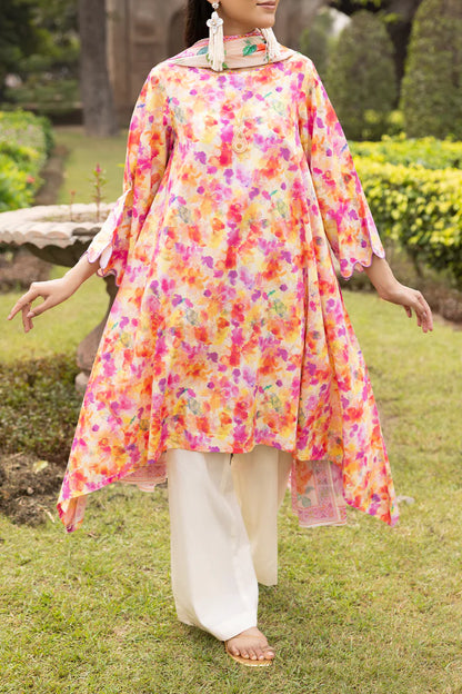 Saya Unstitched Printed Lawn 3 Piece