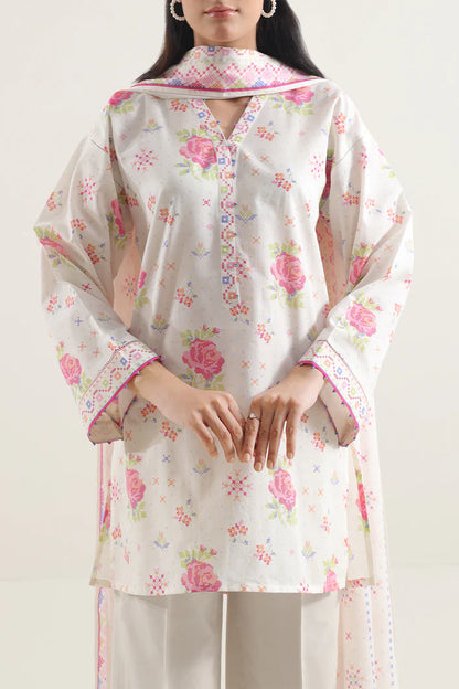 Saya Unstitched Printed Lawn 3 Piece