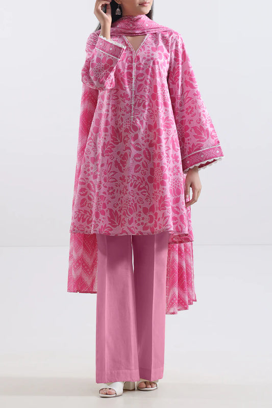 Saya Unstitched Printed Lawn 3 Piece