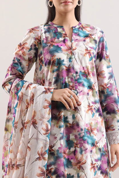 Saya Unstitched Embroidered Lawn 3 Piece