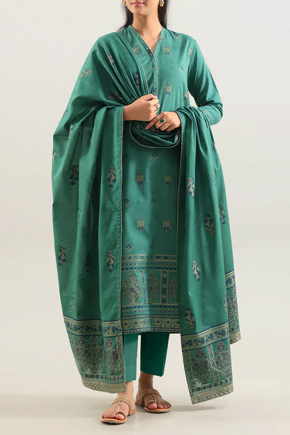 Saya Unstitched Premium Dyed Jacquard 3 Piece