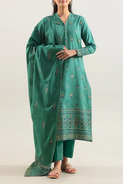 Saya Unstitched Premium Dyed Jacquard 3 Piece