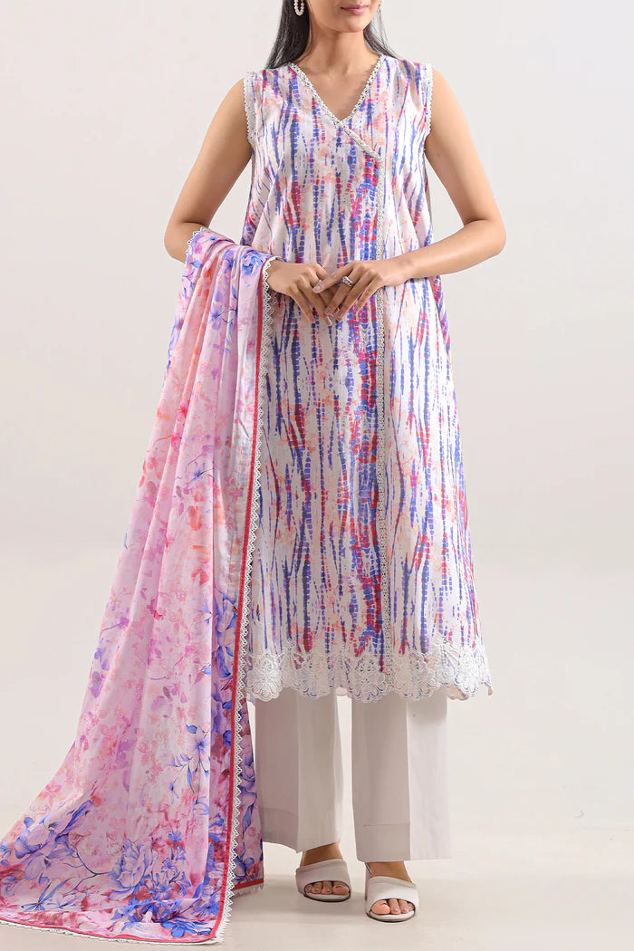 Saya Unstitched Embroidered Lawn 3 Piece