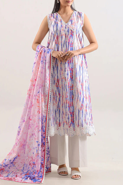 Saya Unstitched Embroidered Lawn 3 Piece