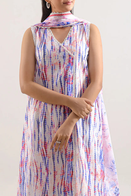 Saya Unstitched Embroidered Lawn 3 Piece