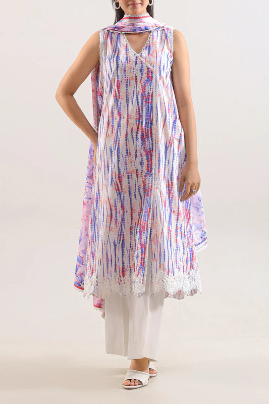 Saya Unstitched Embroidered Lawn 3 Piece