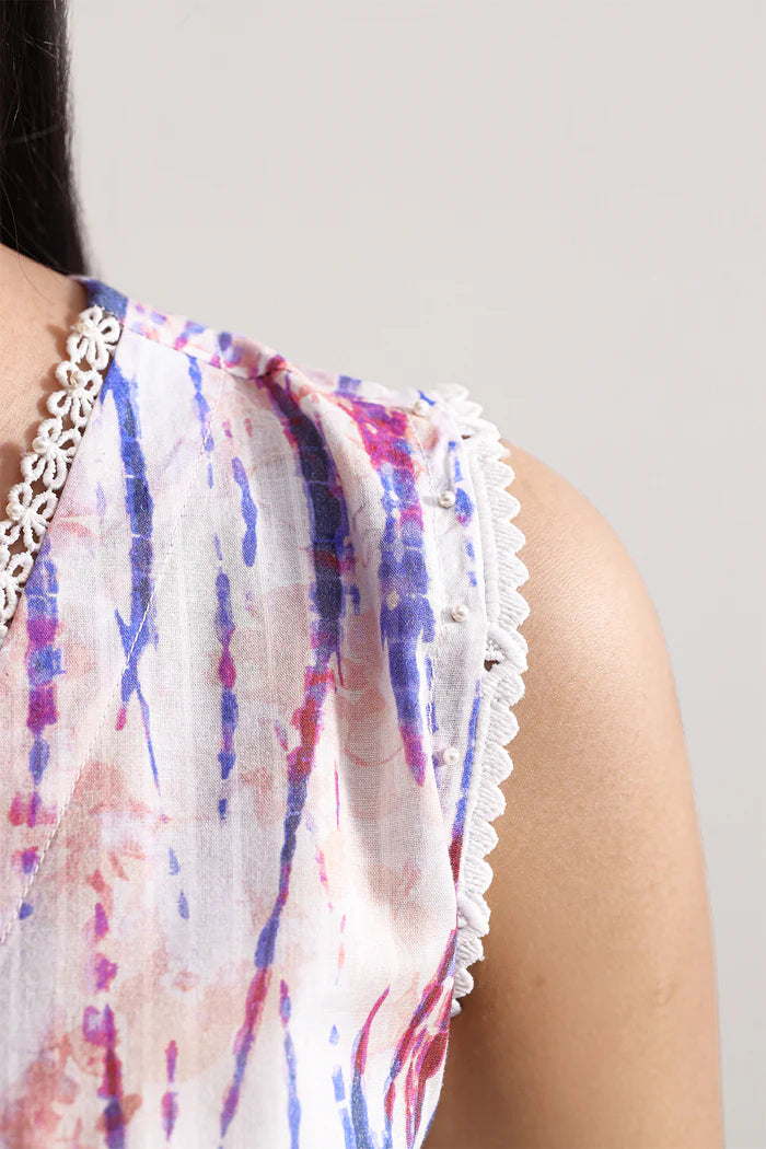 Saya Unstitched Embroidered Lawn 3 Piece