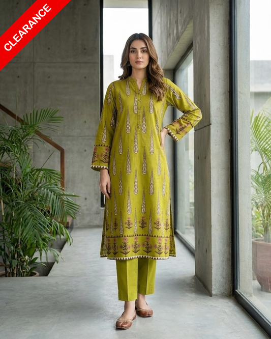CLEARANCE SALE _ 2-Piece Printed Lawn Suit
