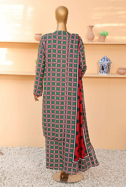 H&Z Linen 3pcs Unstitched H-05