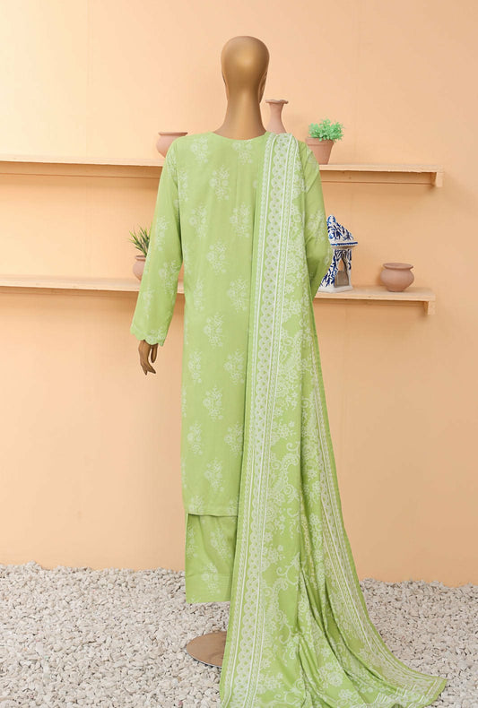 H&Z Linen 3pcs Unstitched H-06