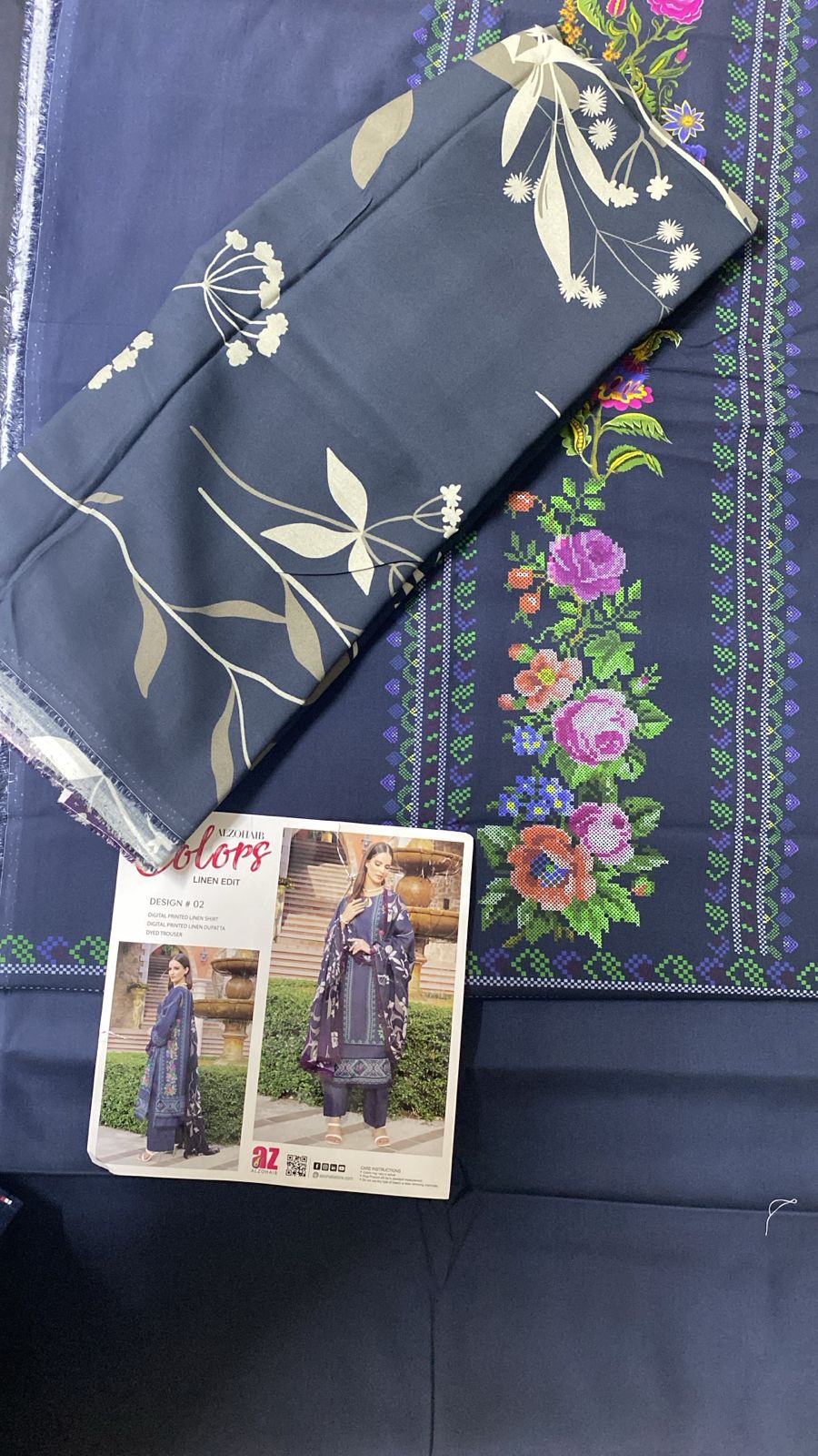 Al Zohaib Linen Unstitched 3 Pcs