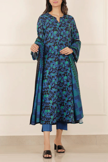 Saya Unstitched Printed Lawn 3 Piece