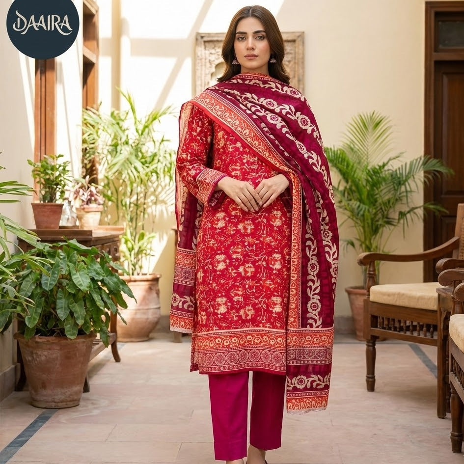 Bonanza Satrangi - Classic 3PC Lawn Suit (Unstitched)