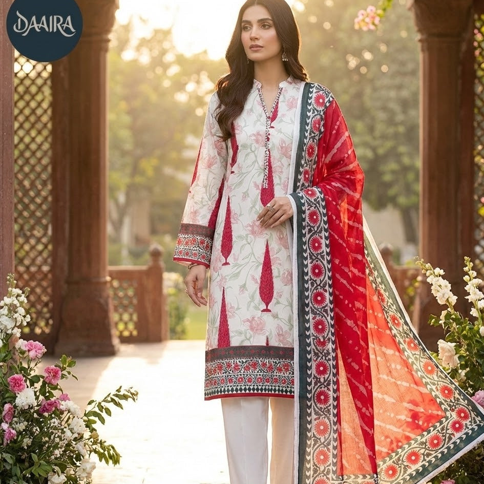 Bonanza Satrangi - Classic 3PC Lawn Suit (Unstitched)