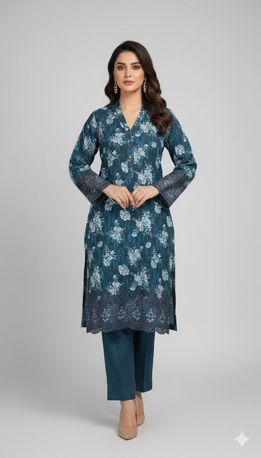 Tawakkal Embroided Khaddar 2 Pcs TK101