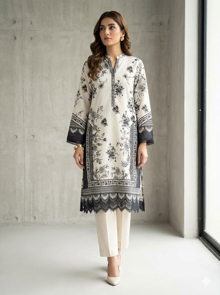 CLEARANCE SALE 2-Piece Printed Lawn Suit
