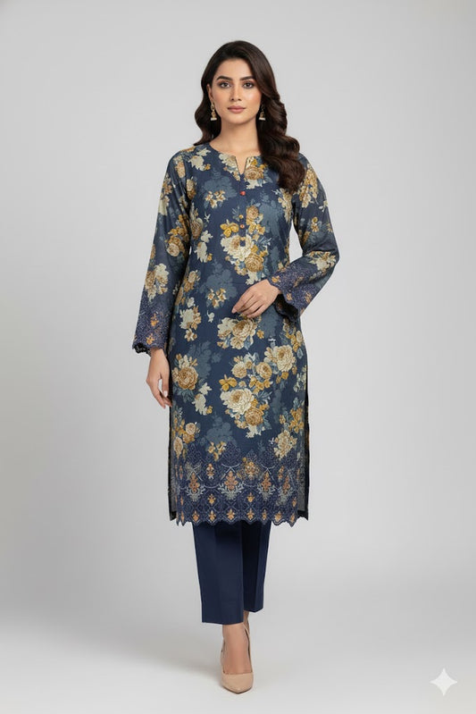 Tawakkal Embroided Linen 2 Pcs TK104