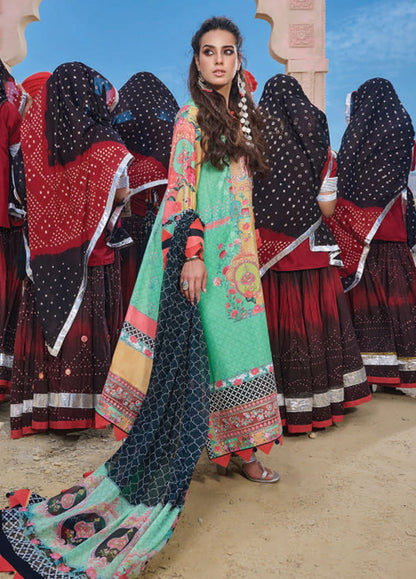 Wardha Saleem Embroidered Lawn Suits Unstitched 3 Piece D-05 Chaar Baagh