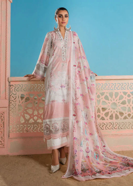 Wardha Saleem Embroidered Lawn Suits Unstitched 3 Piece D-12 Layla