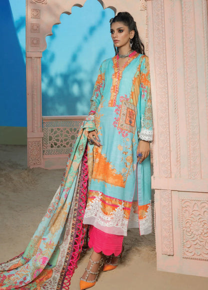 Wardha Saleem Embroidered Lawn Suits Unstitched 3 Piece D-13 Gul Posh