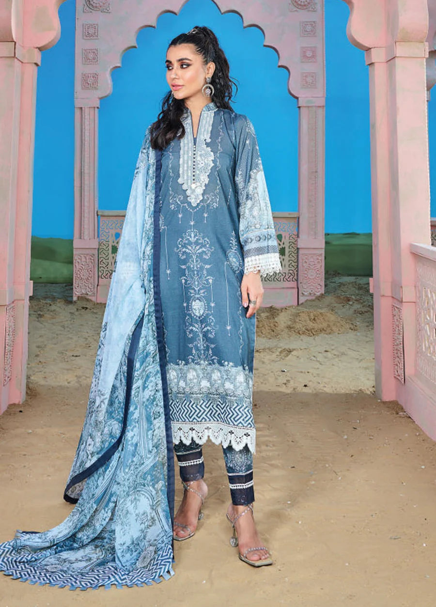 Wardha Saleem Embroidered Lawn Suits Unstitched 3 Piece D-14 Eshaal